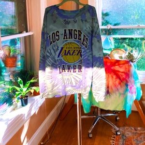 excluded ☁︎ LA Lakers Tie Dye Crewneck Pullover 🍁